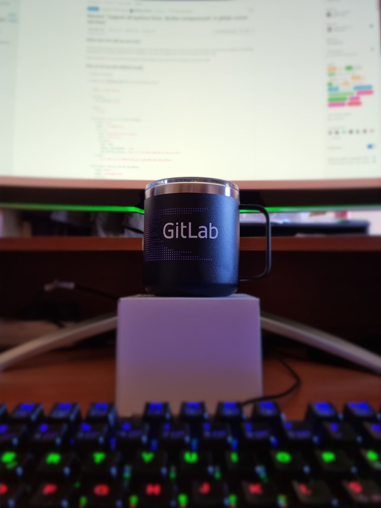 My shiny GitLab mug